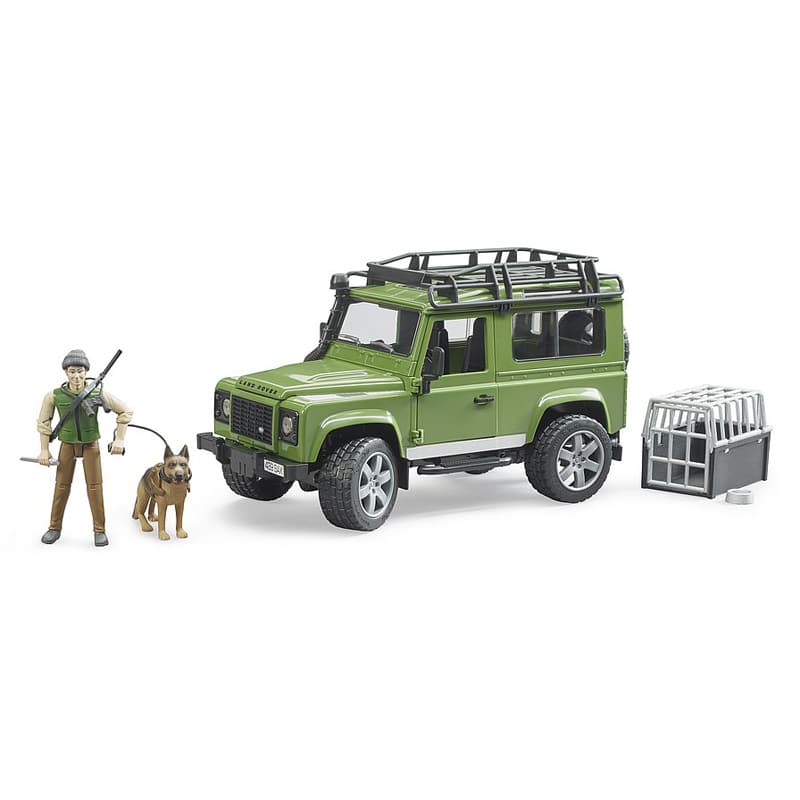 Bruder Land Rover m/mand, hund (02587) - Sandby smeden