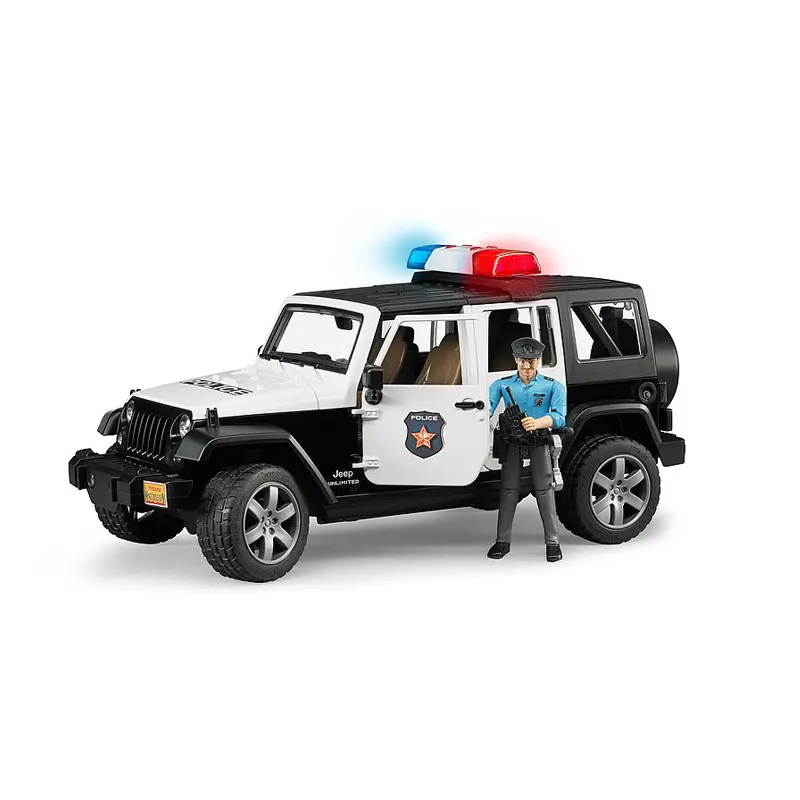 bruder 02526 politibil Jeep, med politimand