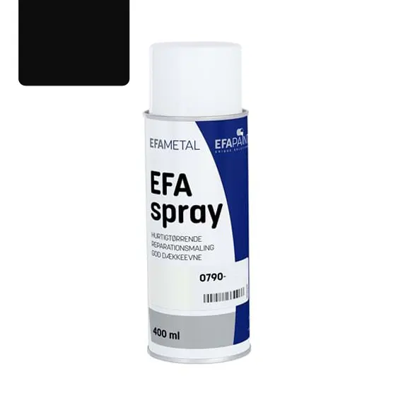 esbjerg efaspray blank sort RAL 9010 spraymaling 10218
