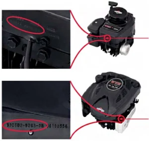 briggs & stratton plæneklipper modelnummer